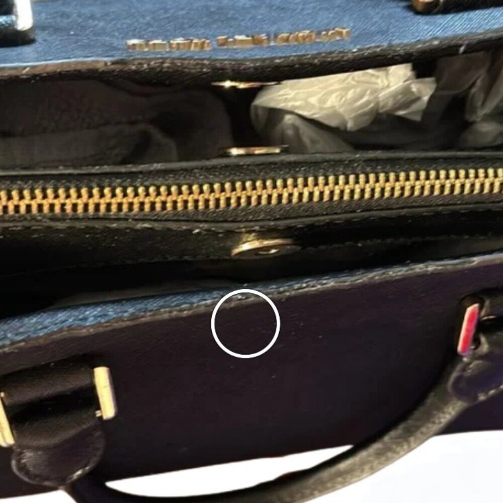 Michael Kors Savannah Medium Saffiano Leather Satchel PreLoved *See Description - Picture 9 of 13